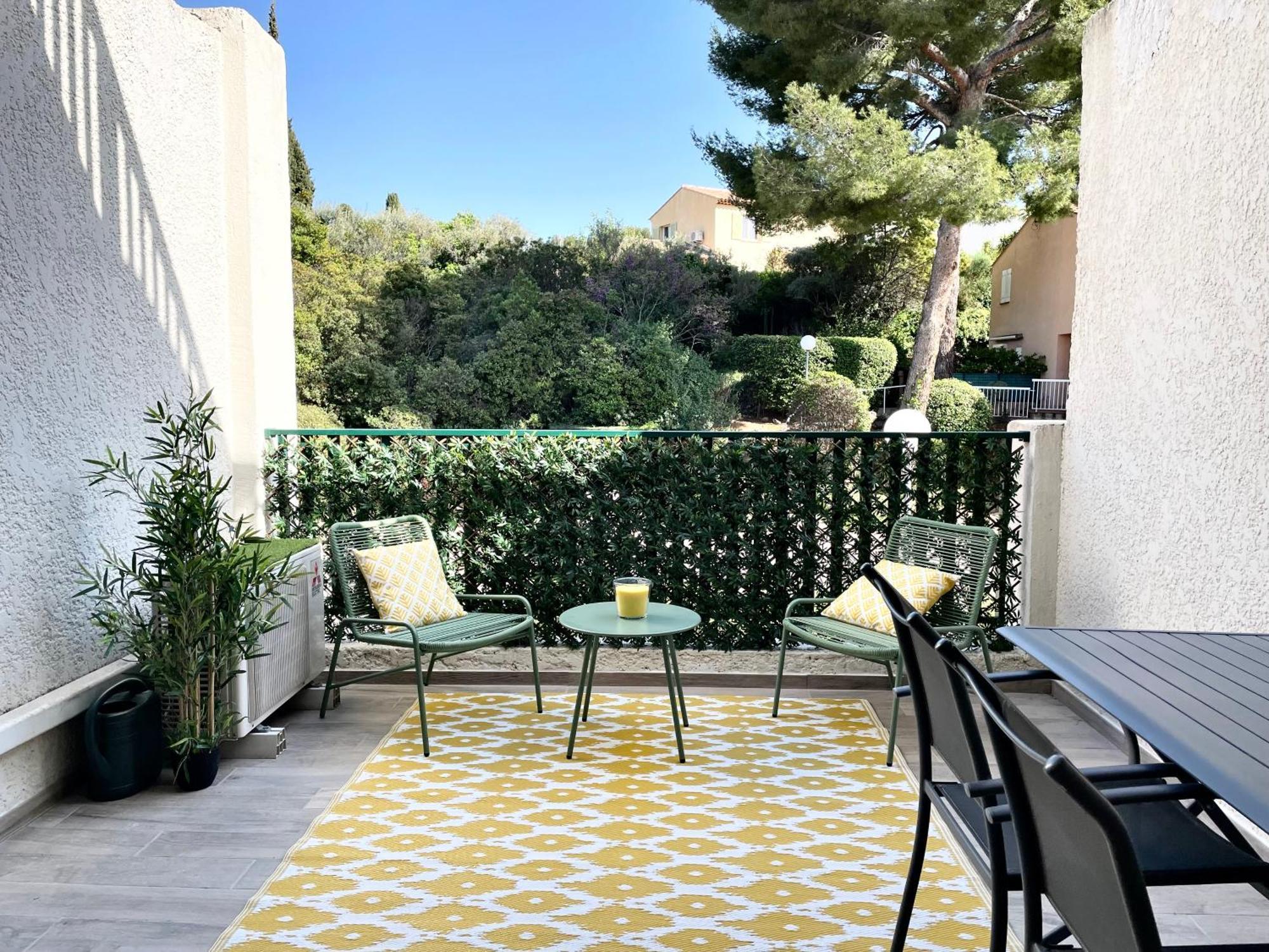 Studio 110 Grande Terrasse Proche Mer Bandol Exterior foto